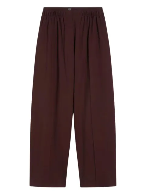 Sportmax double-belt wide-leg trousers Red 2522136022600