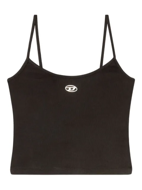 Diesel Oval D logo-plaque vest top Black A199110JMBA