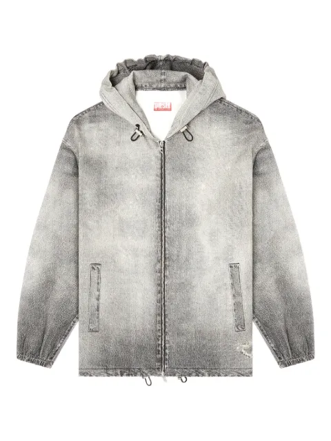 Diesel hooded jacket in trompe l'oeil Joggjeans® Grey A14694068US