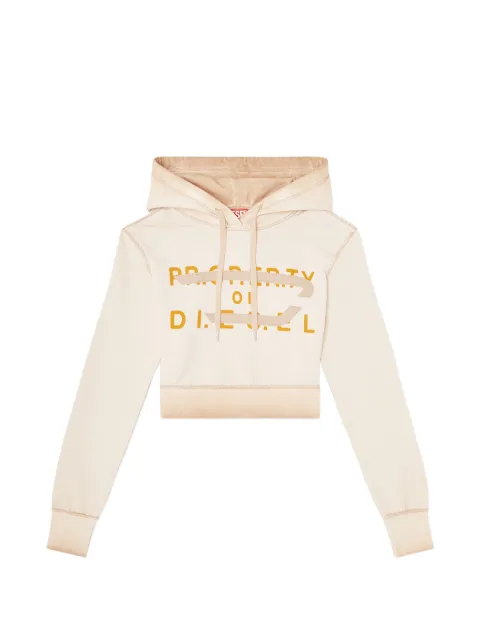 Diesel F-Slimmy logo-print hoodie Neutrals A210030SLCC