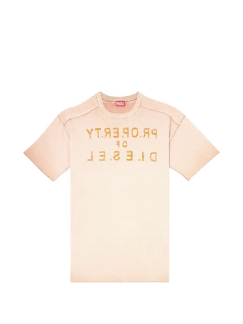 Diesel T-Look raw-trim T-shirt Neutrals A202260QMBT