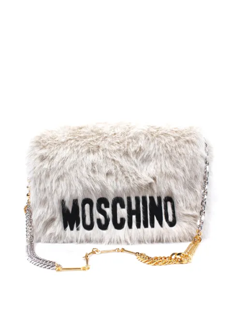Moschino logo-lettering shoulder bag White MC4217PP0NOX910A