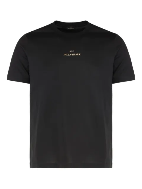 Paul & Shark logo-print cotton T-shirt Black 99311008