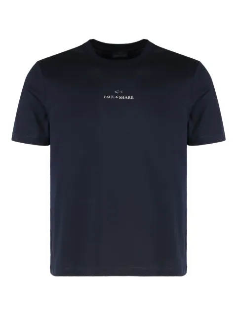 Paul & Shark logo-detail cotton T-shirt Blue 99311008
