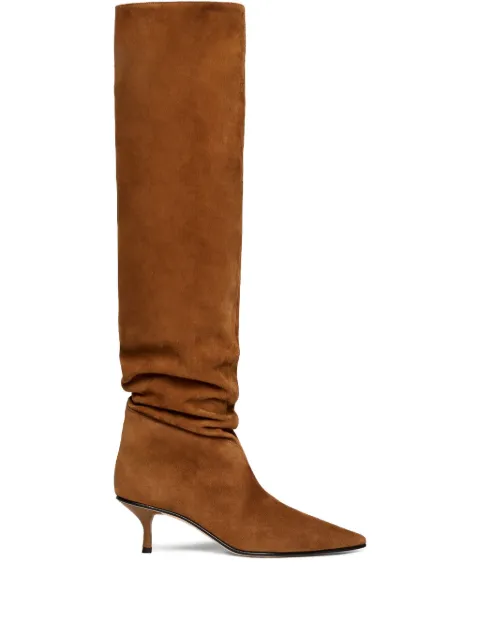 Scarosso Barbara pointed-toe boots Brown BARBARABOOTTOBSUED