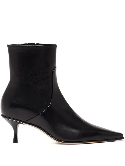 Scarosso Jamie pointed-toe boots Black JAMIEANKLBLACALF