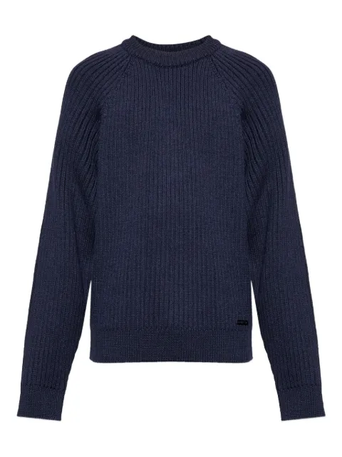 DSQUARED2 ribbed crewneck sweater Blue S71HA1375D13159
