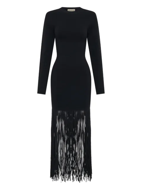 Nicholas Fiorella fringe maxi dress Black F25KD564RBFIORELLADRESS