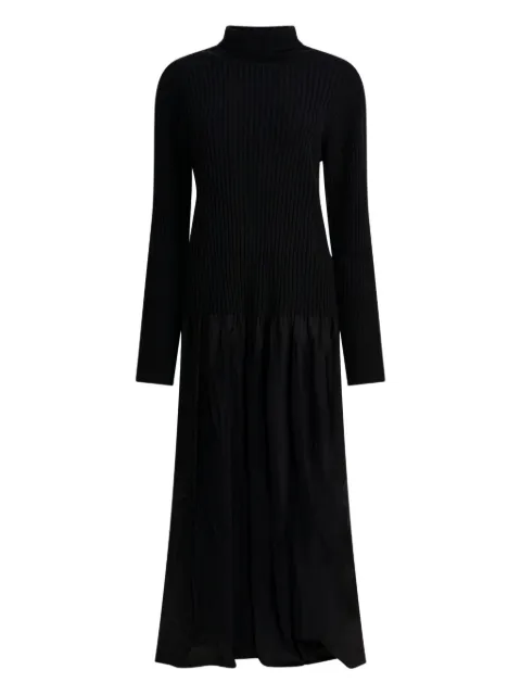 Max & Moi Reve ribbed-panel maxi dress Black H25REVE