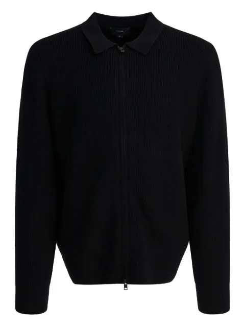 Vince zip-up ribbed jacket Black M09646503A001BLK