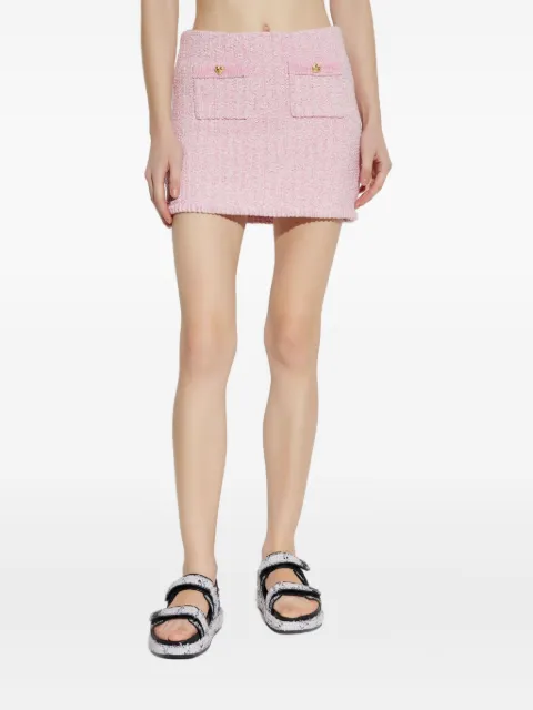 LoveShackFancy Ellianna pocket heart-button mini skirt Pink K19802729