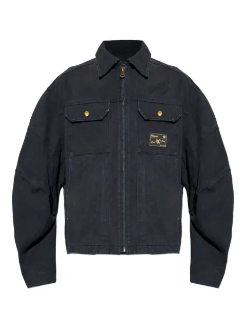 Willy Chavarria zip-fastening jacket Black WCJKT0033