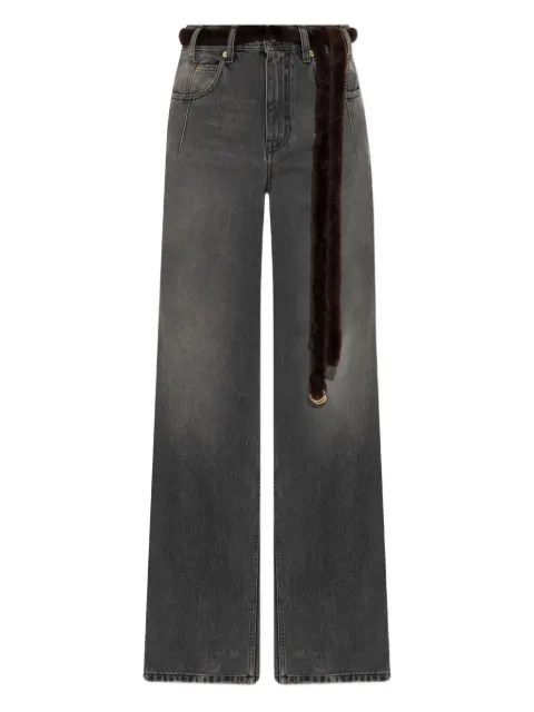 DARKPARK Lu belted jeans Grey WTR66SDBK02W104