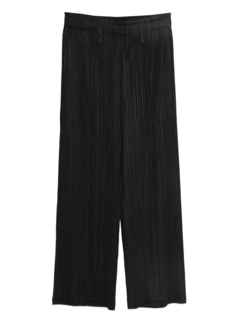 Pleats Please Issey Miyake pleated trousers Black PP58JF382