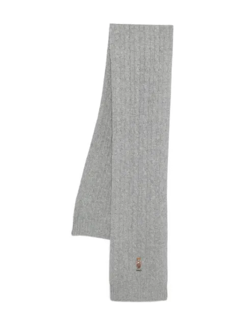 Polo Ralph Lauren Polo Bear cable-knit scarf Grey 449P08823001