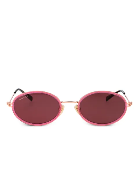 Gucci Eyewear oval-frame sunglasses Pink GG1980S003