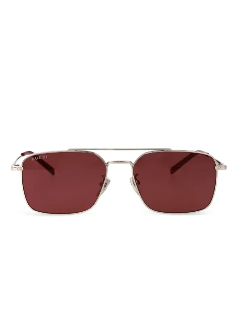 Gucci Eyewear rectangular-frame sunglasses Silver GG1957SA004
