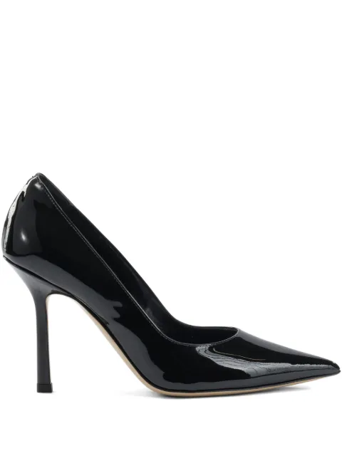 Ninalilou 95mm Eva pointed pumps Black 352551EVA957VERNICENERO