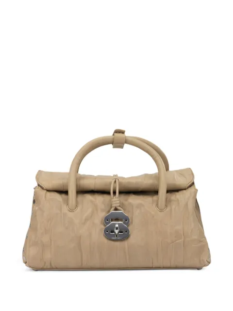 Zanellato Dotta® studded tote bag Brown DOTTAPLISSES0683332090000Z0334
