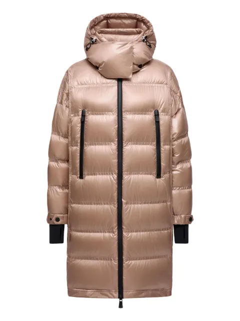 Moncler Grenoble Rochelairs quilted hooded coat Pink L20981C000045981E