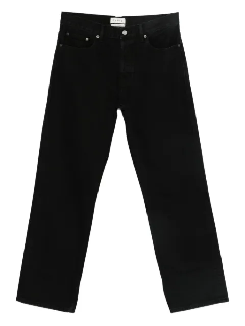 FRAME pocketed denim straight-leg jeans Black M007DPA731