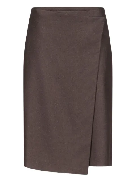 Loulou Jil wrap midi skirt Brown JIL