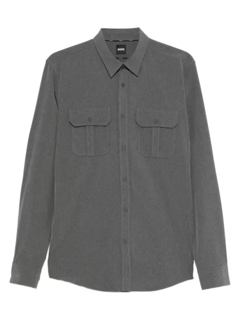 BOSS point-collar shirt Grey 50545514