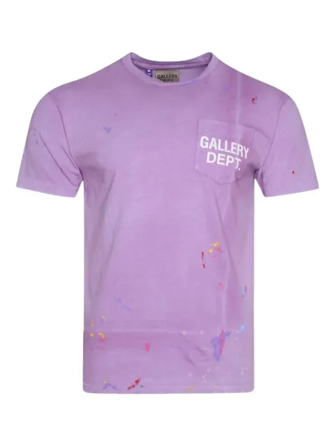 GALLERY DEPT. paint-splatter logo T-shirt Purple K5Y4R6WK