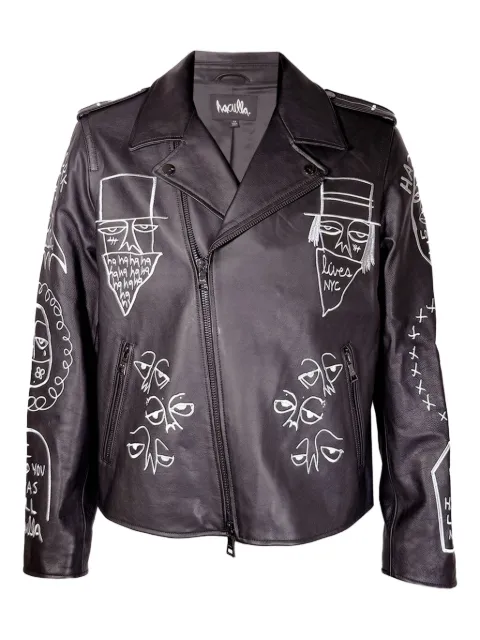 Haculla NYC Tribe Moto Jacket leather jacket Black HA01AFX01