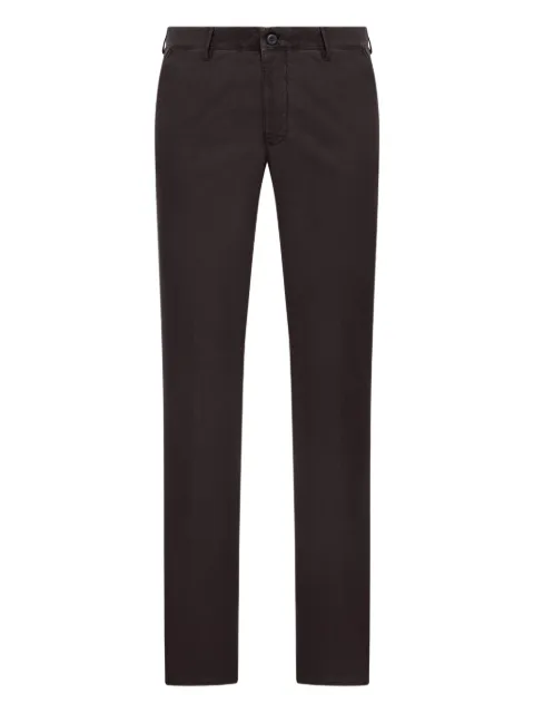Incotex back pockets cotton trousers Brown 18S1004611E
