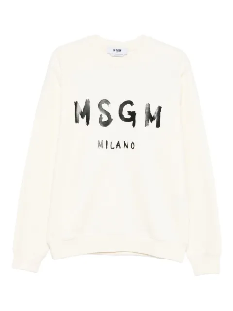 MSGM logo-print sweatshirt White 2000MM513300001