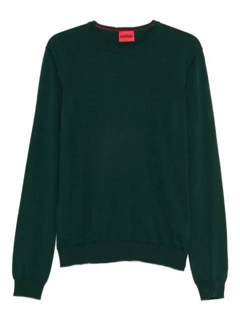 BOSS crew-neck sweater Green 50476832