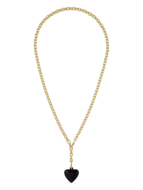 Roxanne Assoulin The Mini Puffy Heart necklace Black RXF25N137