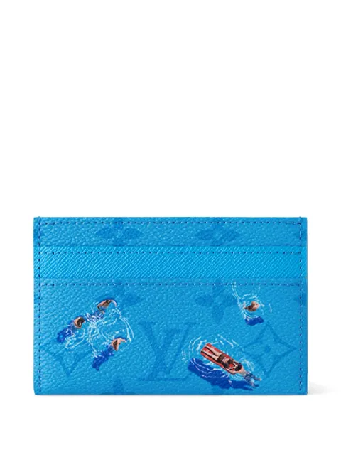 Louis Vuitton Pre-Owned monogram double card holder Blue M14862