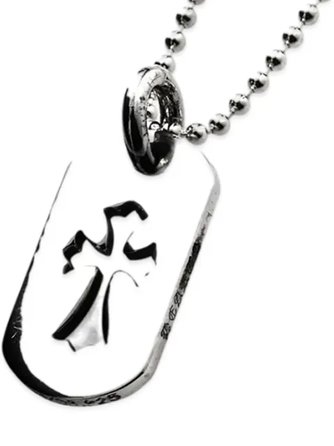 Chrome Hearts logo-tag necklace Silver CHRM0296