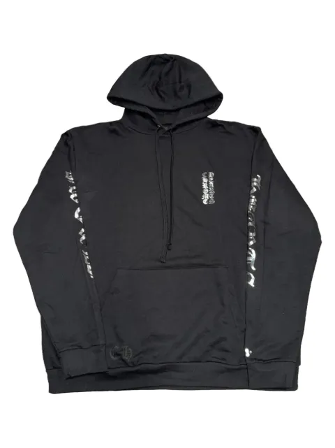 Chrome Hearts foil-print hoodie Black CHRM0283