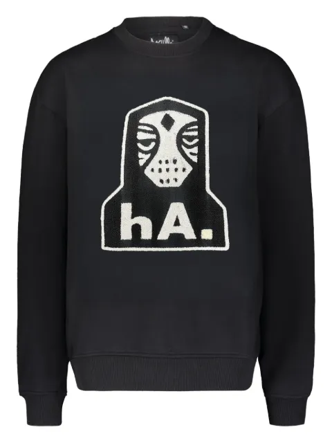 Haculla NYC Hockey Mask appliqué sweatshirt Black ESHACK03
