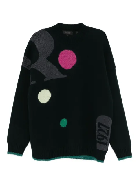Lacoste jacquard sweater Green AH3743OP1LI
