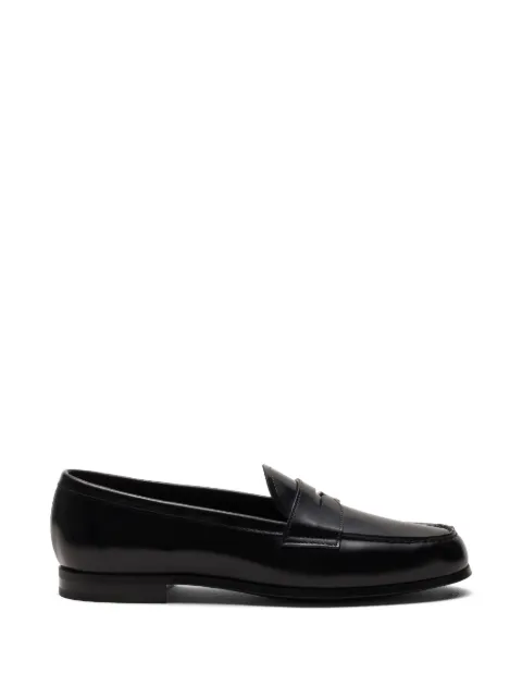 Church's Natalie polished-leather loafers Black DD00929EM