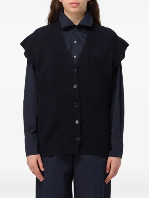 Fabiana Filippi buttoned sleeveless cardigan Black MAD264F039N900