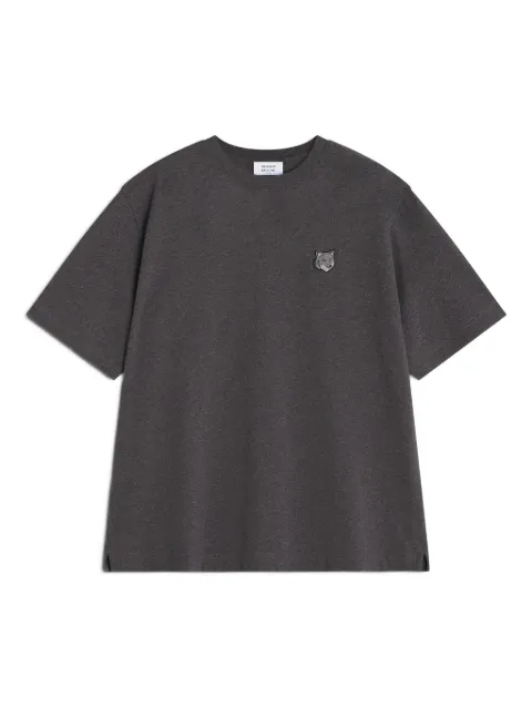 Maison Kitsuné logo-detailing cotton T-Shirt Grey PM00109KJ0119