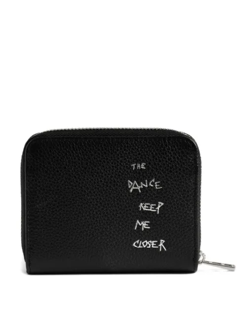 Zadig&Voltaire mini ZV graffiti wallet Black LWSG03735