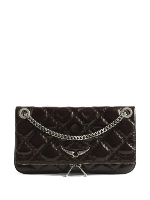 Zadig&Voltaire Rock II Monogram clutch Brown LWBA04189
