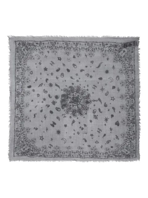 Zadig&Voltaire Nuage frayed bandana Grey OWSC01524