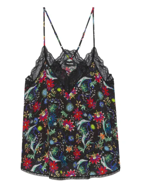 Zadig&Voltaire Christy floral top Black WWCR01317404404