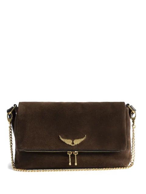 Zadig&Voltaire Rocky II suede bag Brown LWBA04201