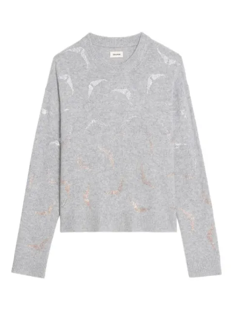 Zadig&Voltaire Markuz cashmere sweater Grey KWSW02921