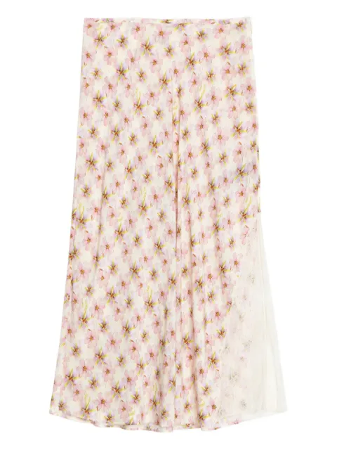 Zadig&Voltaire Jayla floral-print midi skirt Neutrals WWSK01659716