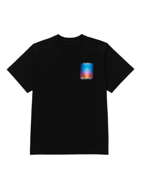 Casablanca gradient logo T-shirt Black MF24JTS00116