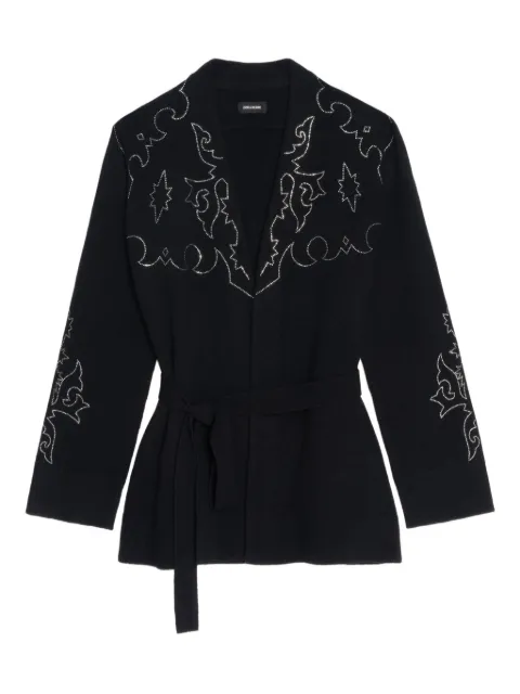 Zadig&Voltaire Salomy cashmere cardigan Black KWCA01536